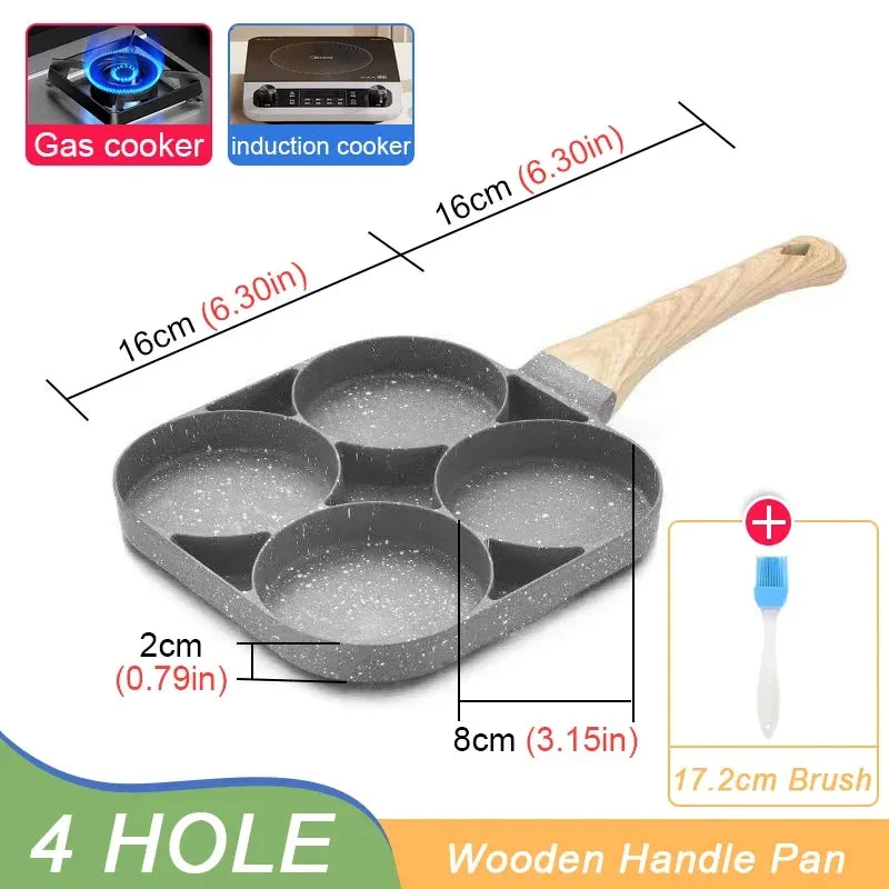 4-hole Non-stick Omelet Pan