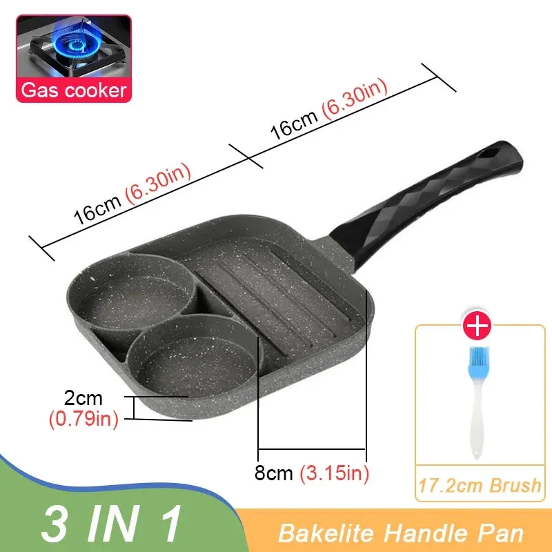 4-hole Non-stick Omelet Pan