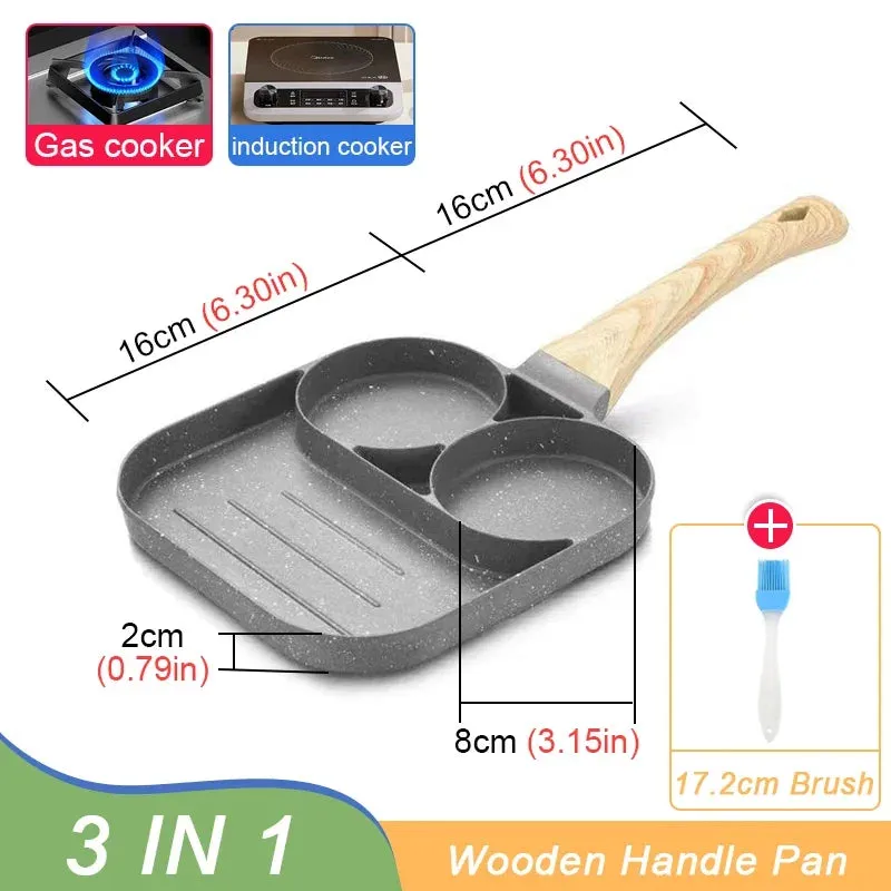 4-hole Non-stick Omelet Pan