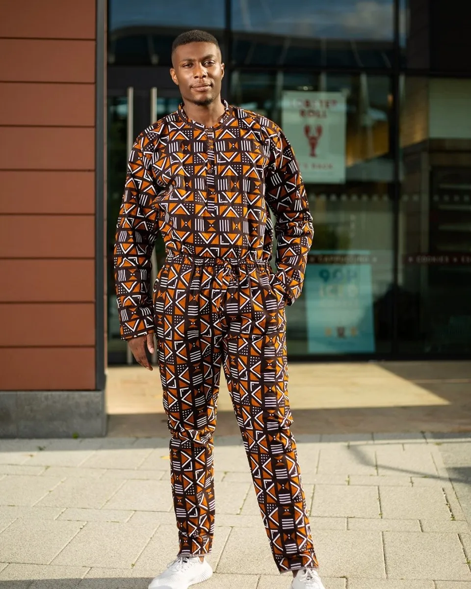 African Pants In Amazing Mud Cloth