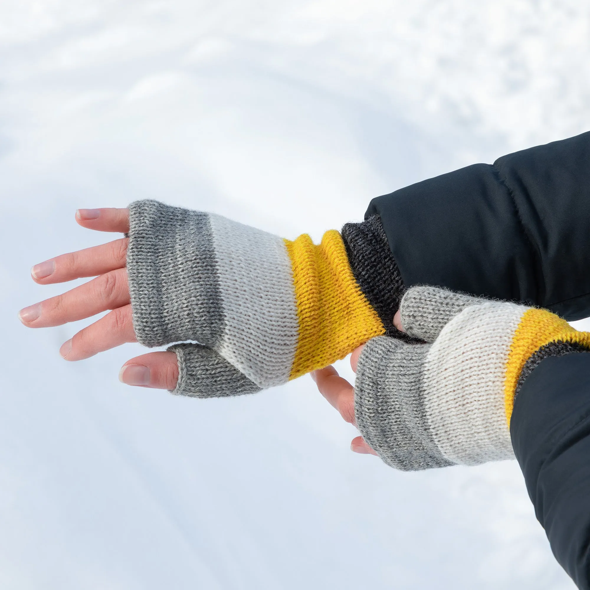 Alpaca Fingerless Mittens | Handmade, Fair Trade, 100% Alpaca Fiber