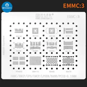 Amaoe BGA Reballing Stencil For EMMC/EMCP/UFS IC Chip Soldering