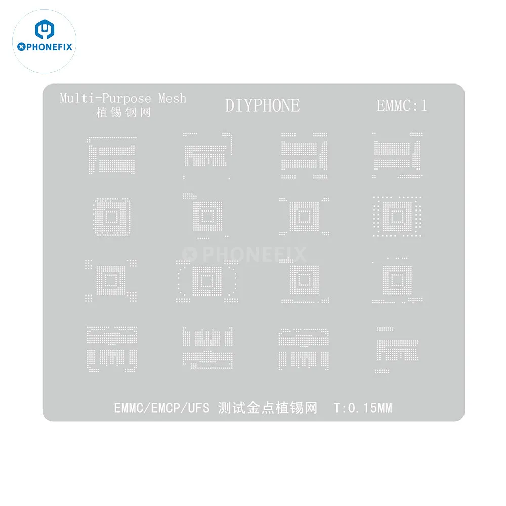 Amaoe BGA Reballing Stencil For EMMC/EMCP/UFS IC Chip Soldering