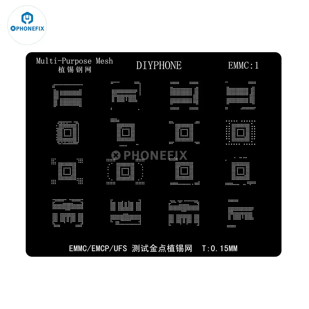 Amaoe BGA Reballing Stencil For EMMC/EMCP/UFS IC Chip Soldering