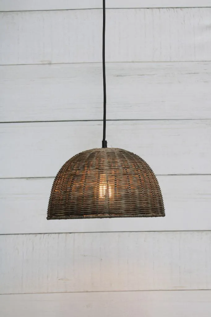 Avoca Rattan Dome Light