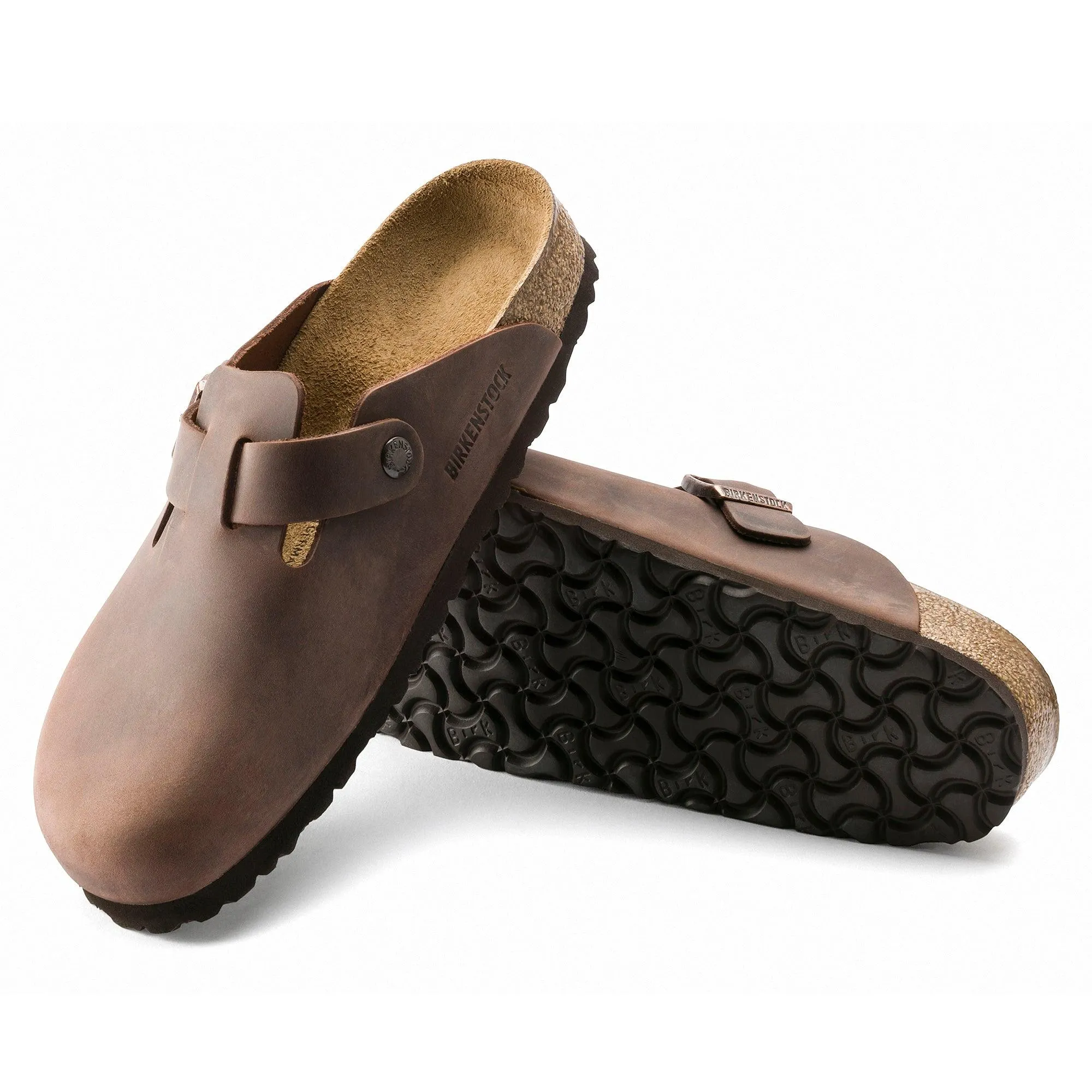 Birkenstock Boston Havana Oiled Leather Narrow