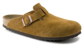 Birkenstock Boston Soft Footbed Mink Suede leather 1009543