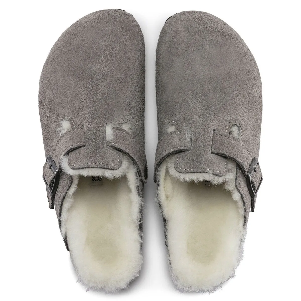 Birkenstock Men's Boston Shearling Stone Suede