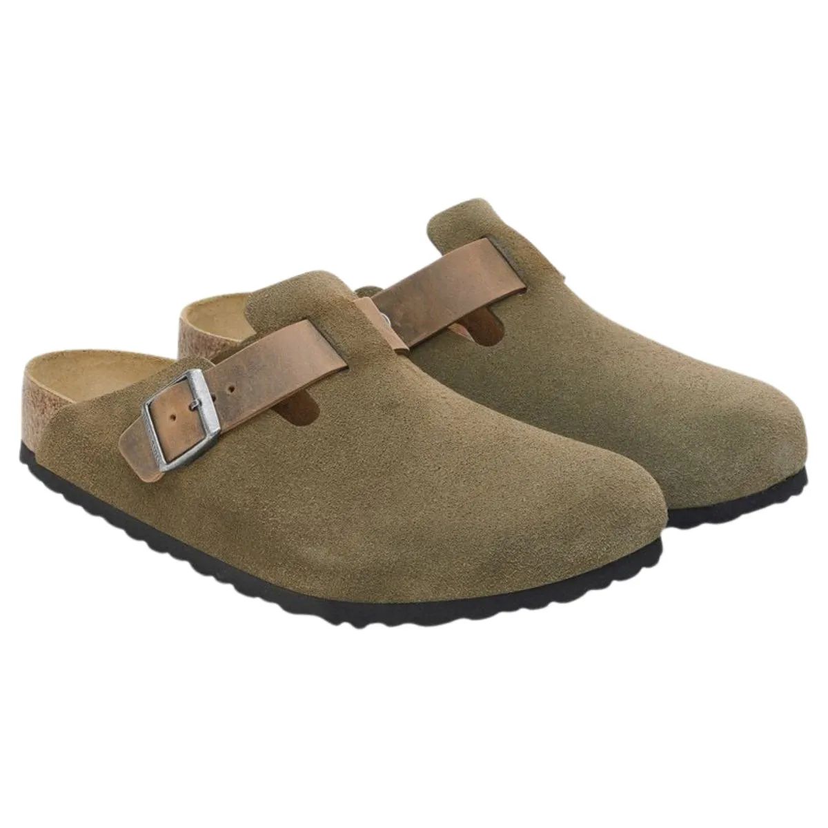 Birkenstock Men's Boston Thyme Suede/Oiled Leather