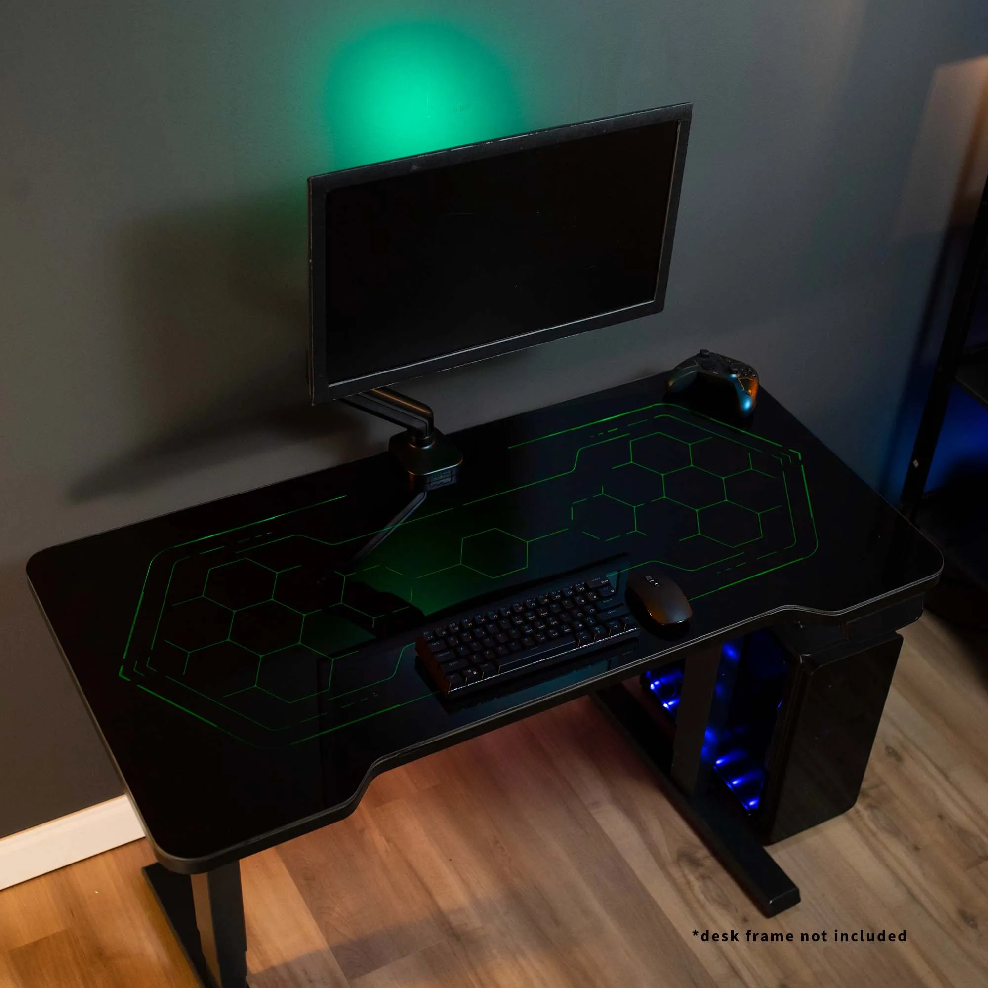 Black 48" x 24" Table Top with RGB Lighting