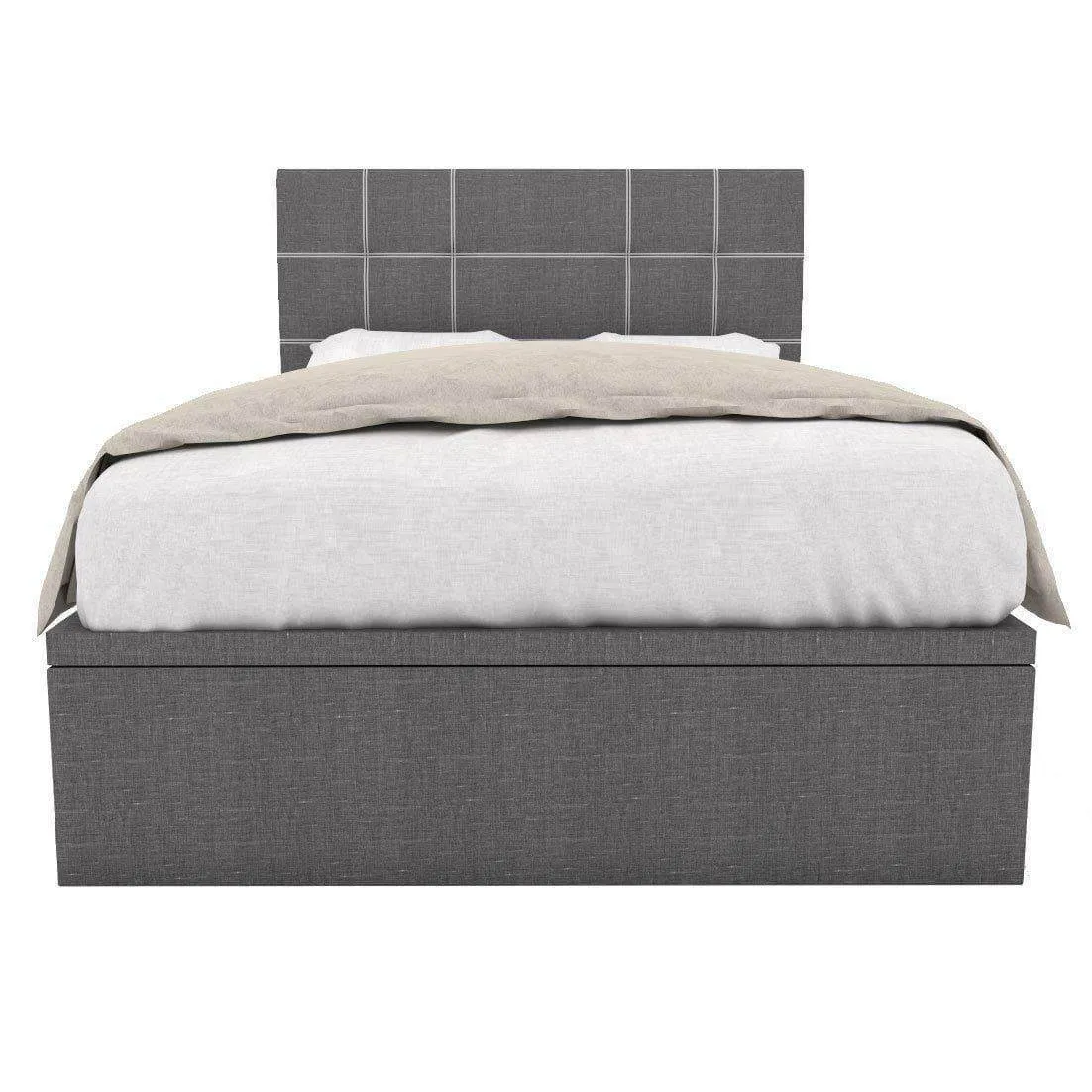 Boris Grey Fabric Storage Bed (Water Repellent)