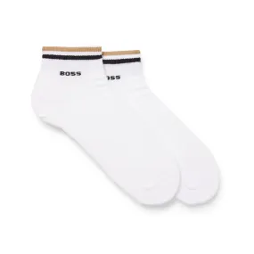 BOSS 2 Pair Signature Stripe Ankle Socks