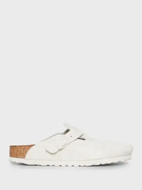 Boston Suede Sandals in Antique White