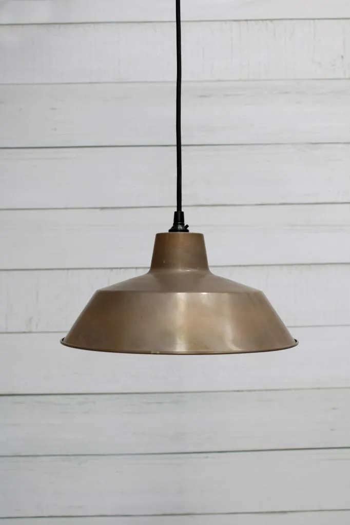 Brass Factory Pendant Light