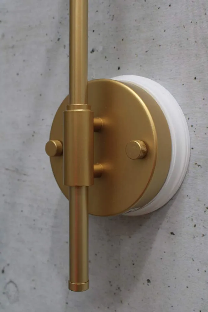 Bulb Hook Swivel Arm Wall Light