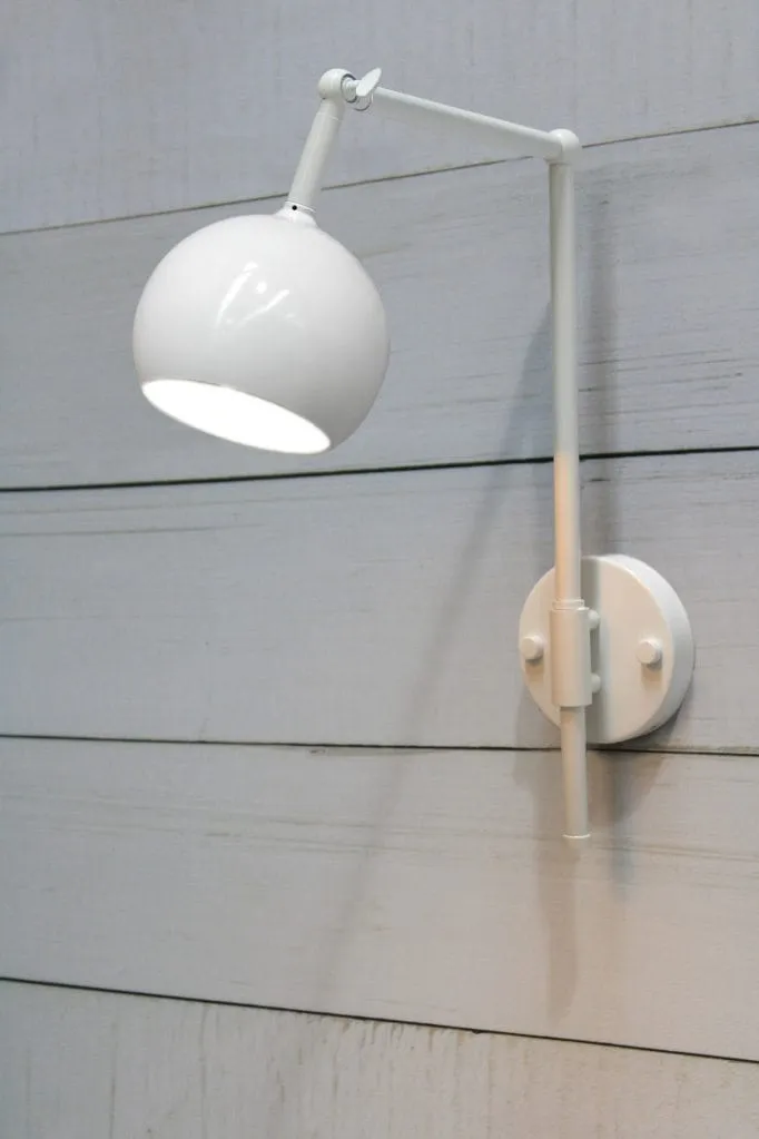 Bulb Hook Swivel Arm Wall Light