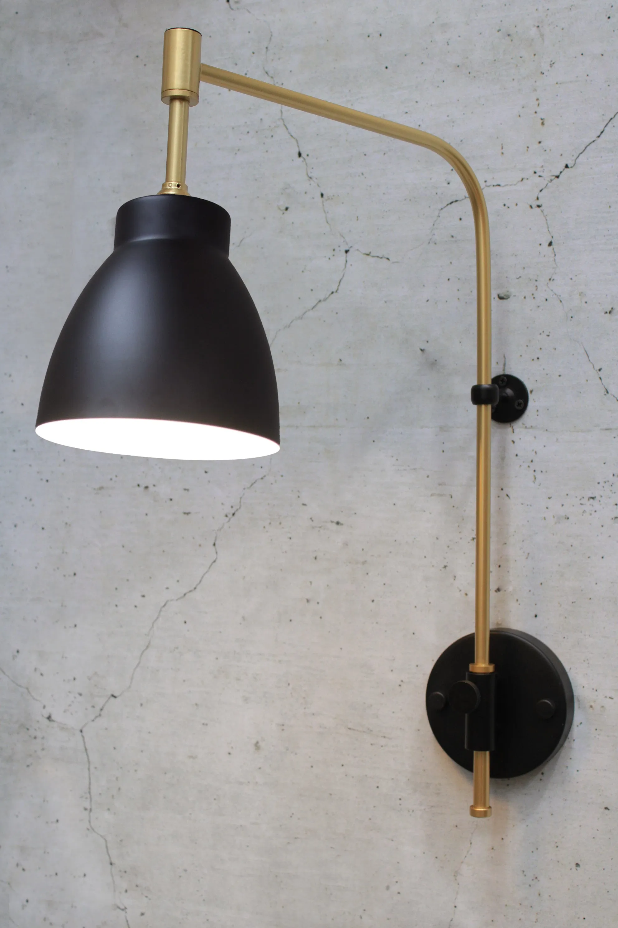 Cellar Wing Arm Lamp with Wall Plug