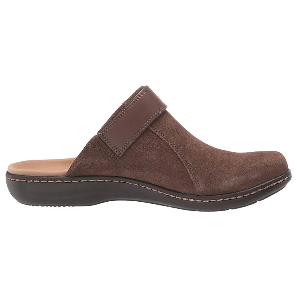 Clarks Laurieann Strap Taupe Suede Clog (Women's)