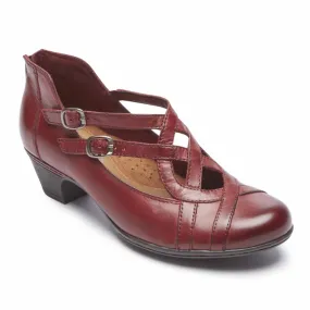 Cobb Hill ABBOTT CURVY SHOE RED/LEATHER