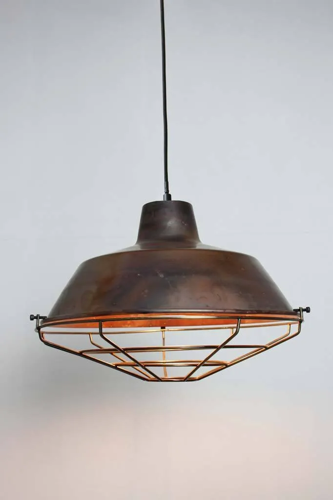 Copper Factory Pendant Light