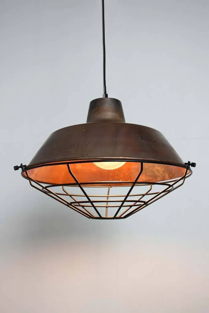 Copper Factory Pendant Light