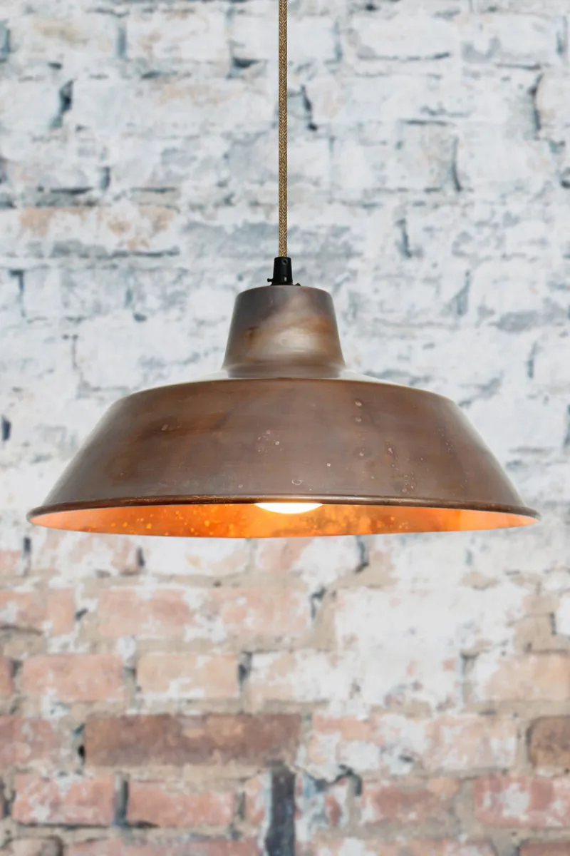 Copper Factory Pendant Light