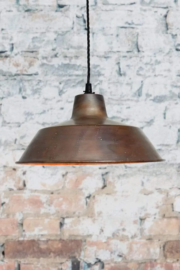 Copper Factory Pendant Light