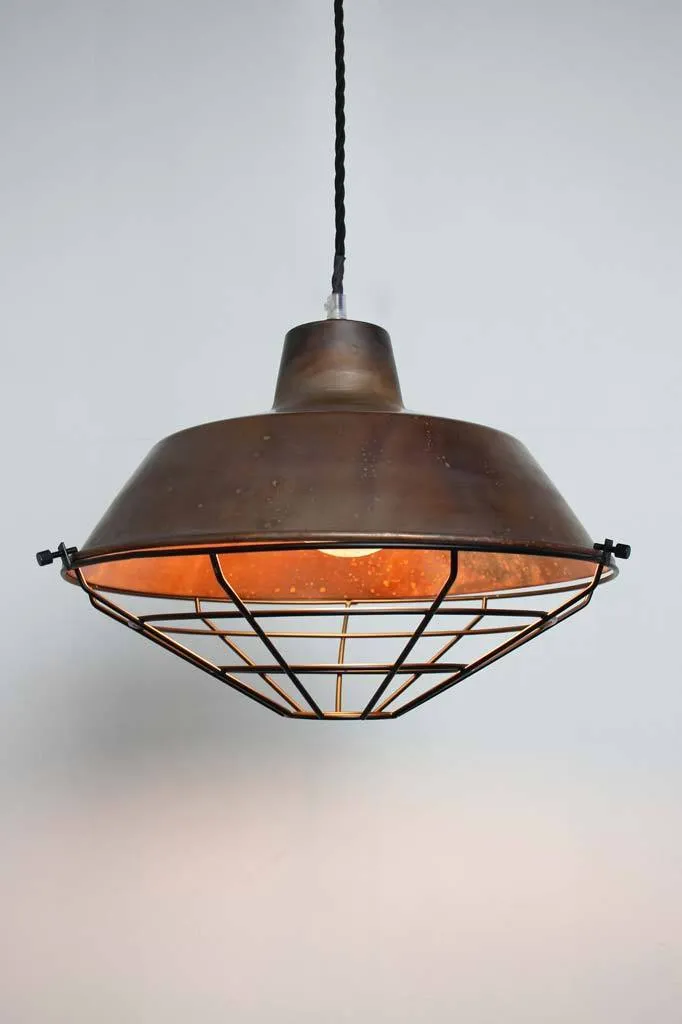 Copper Factory Pendant Light