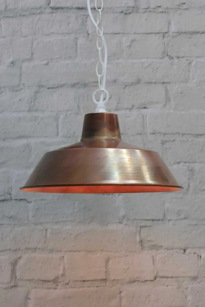 Copper Factory Pendant Light