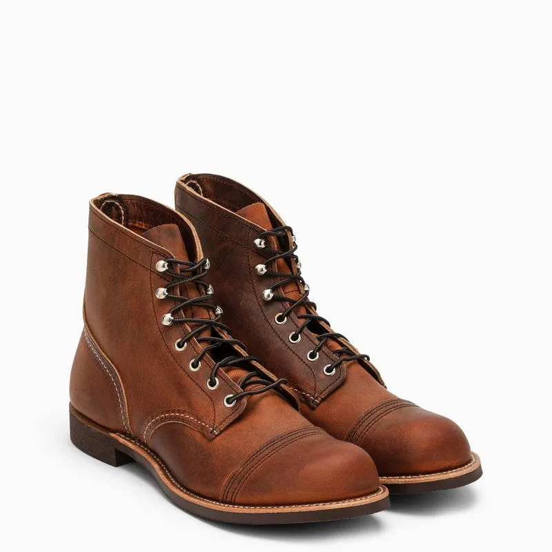 COPPER LEATHER IRON RANGER BOOT