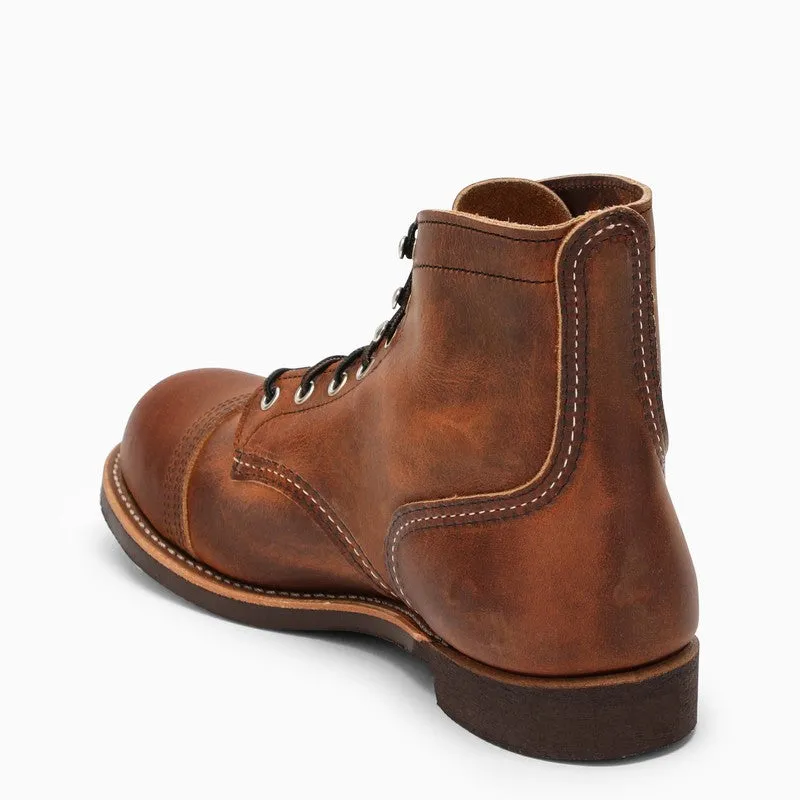 COPPER LEATHER IRON RANGER BOOT