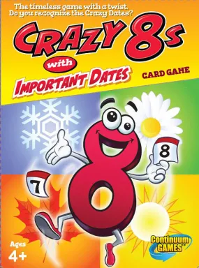 Crazy 8s with Important Dates Card Game