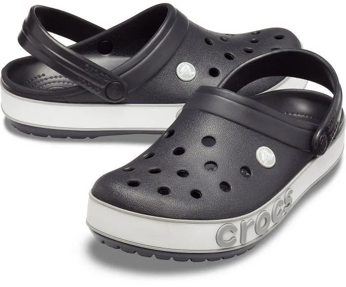 Crocband Bold Logo Black/Light Grey Unisex Clog-20602102g