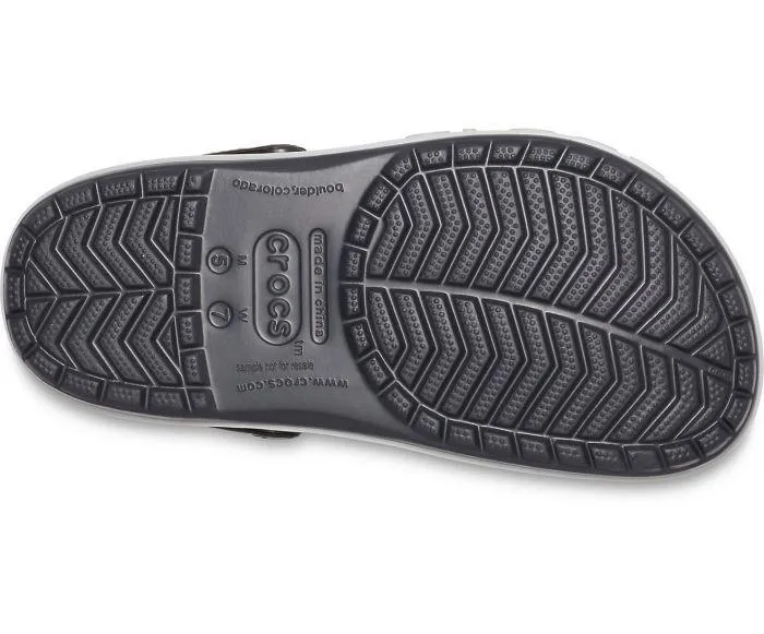 Crocband Bold Logo Black/Light Grey Unisex Clog-20602102g