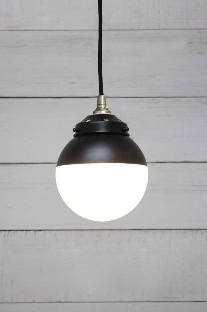 Crown Sphere Glass Pendant Light