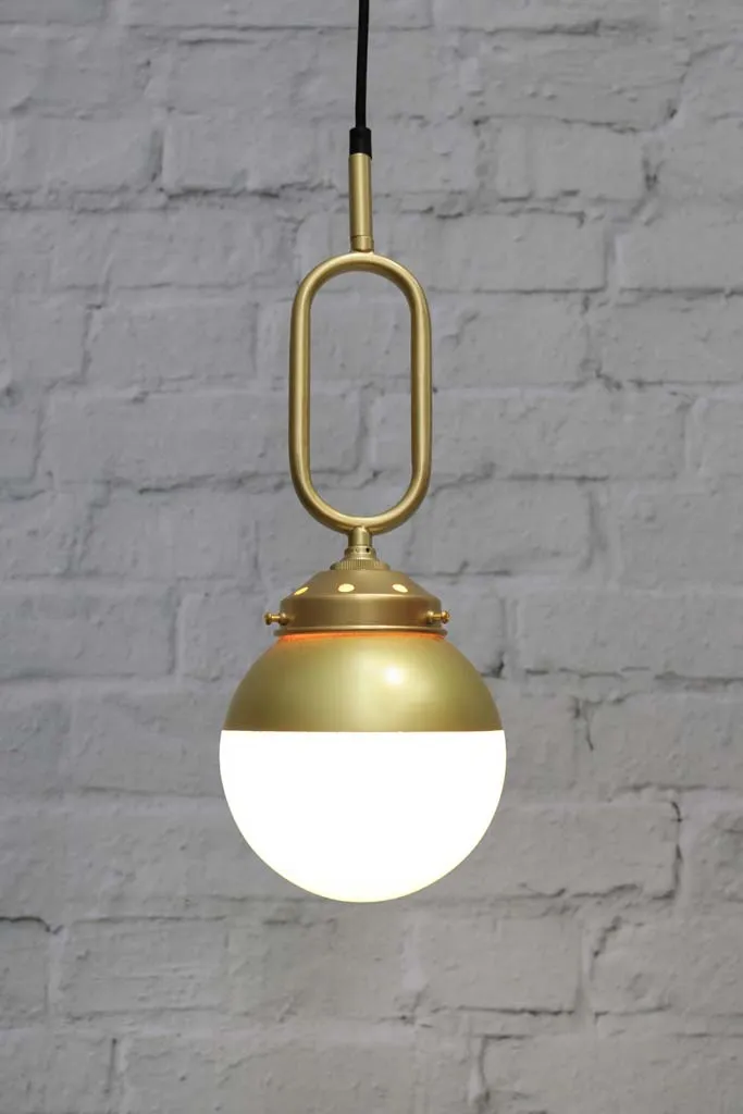 Crown Sphere Glass Pendant Light