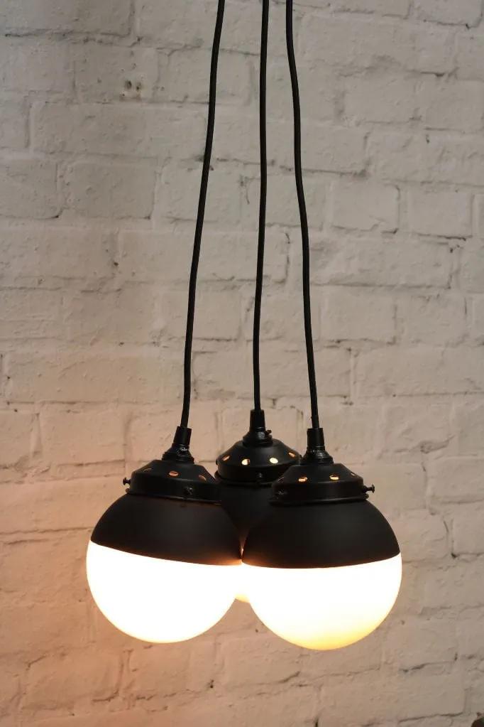 Crown Sphere Glass Pendant Light