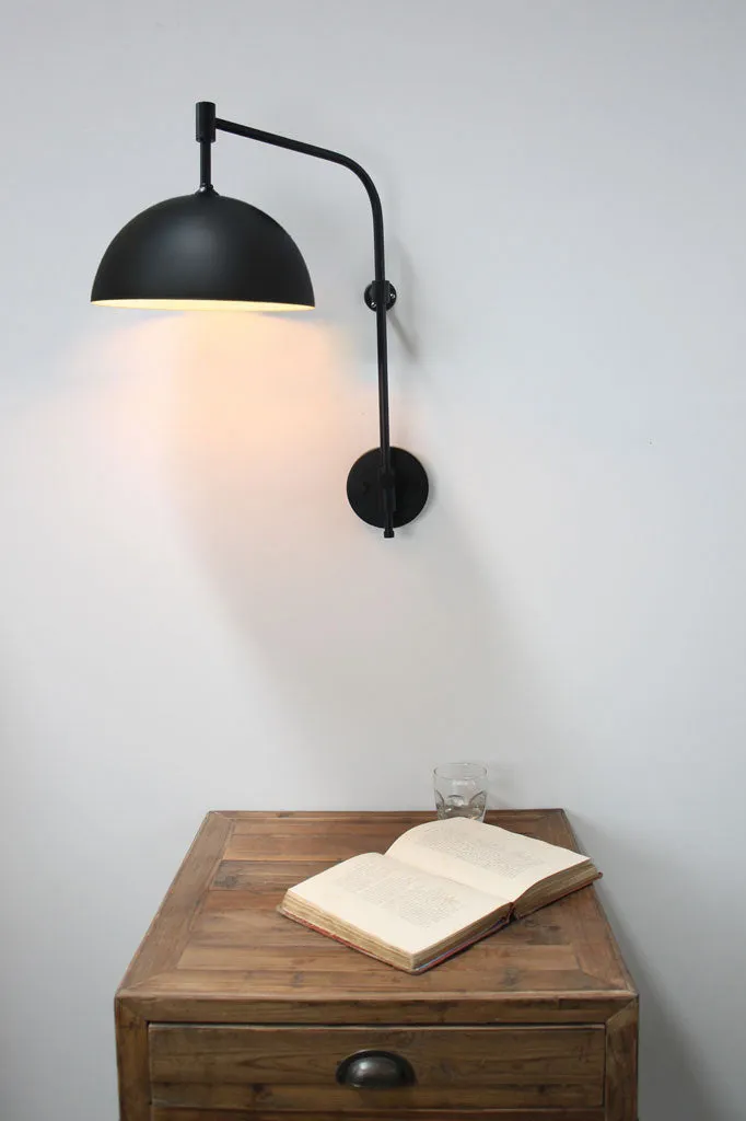 Dome Wall Lamp with Wall Plug