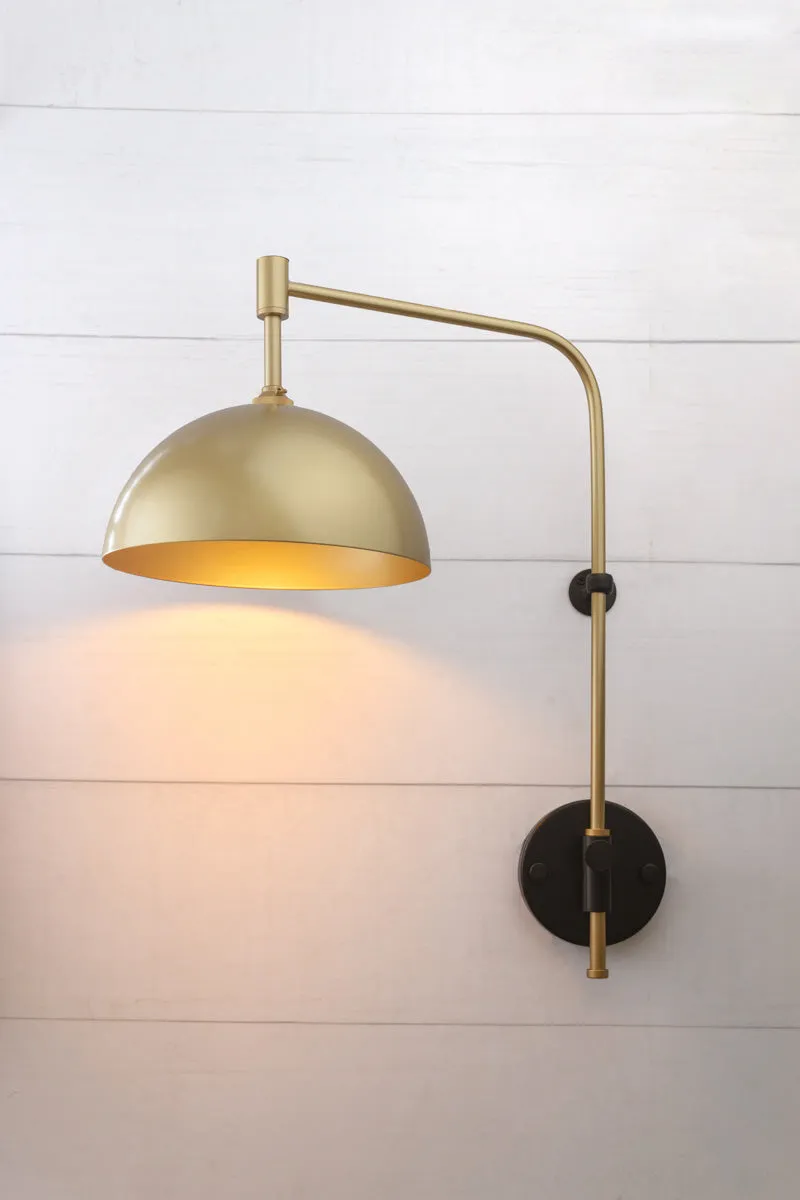 Dome Wall Lamp with Wall Plug