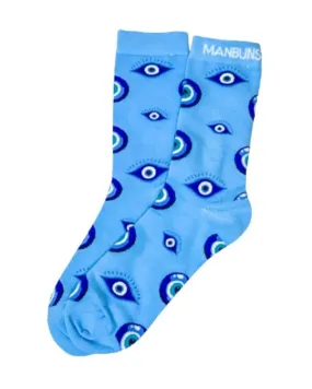 Evil Eye Unisex Novelty Crew Socks