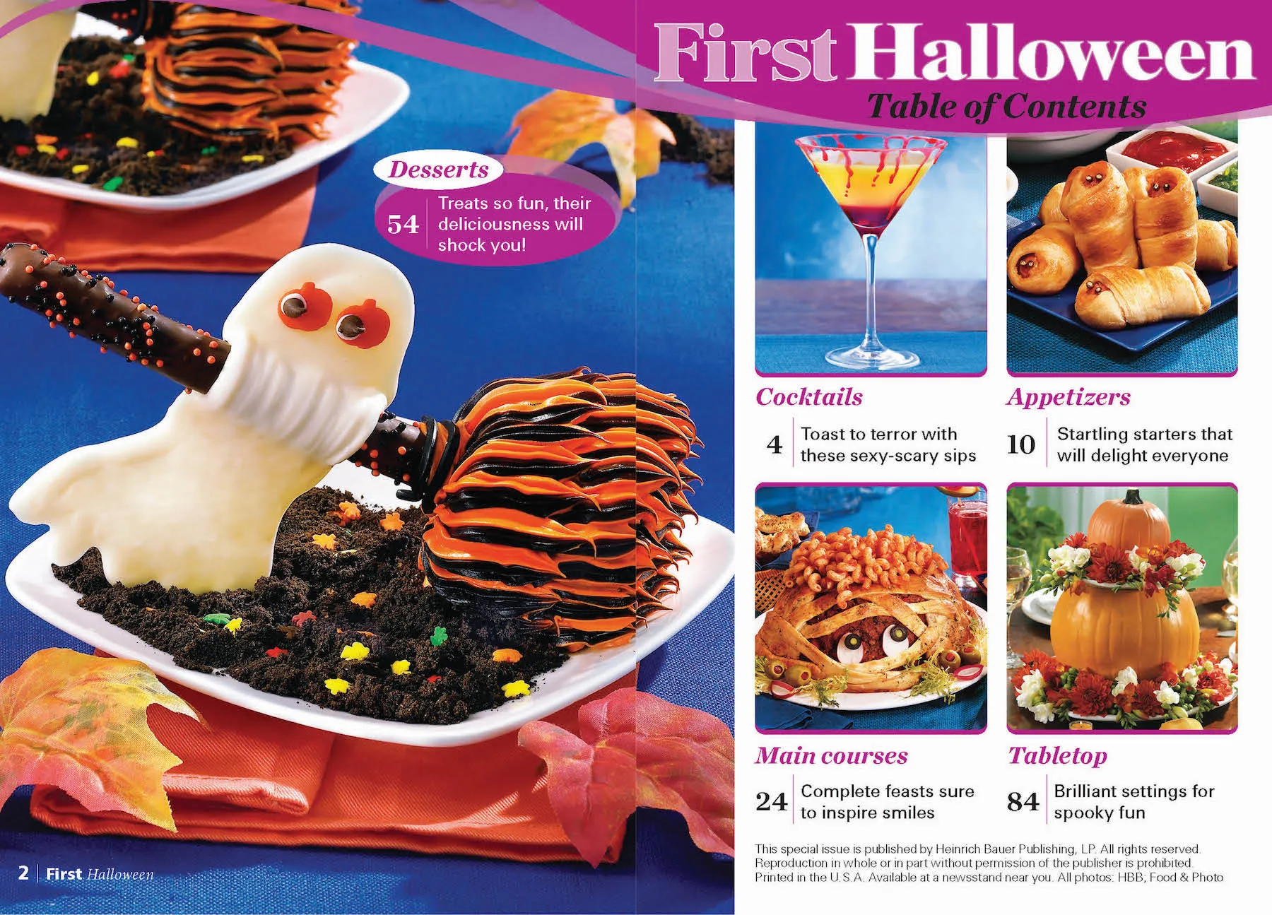 First For Women - Halloween: 97 Fast, Easy Recipes, Spooky Starters, Feasts, Treats, Bewitching Tablescapes, Dracula Fruit Roll-Up, Sexy-Scary Cocktails & DIY Decor To Dress-Up Parties! (Digest Size)