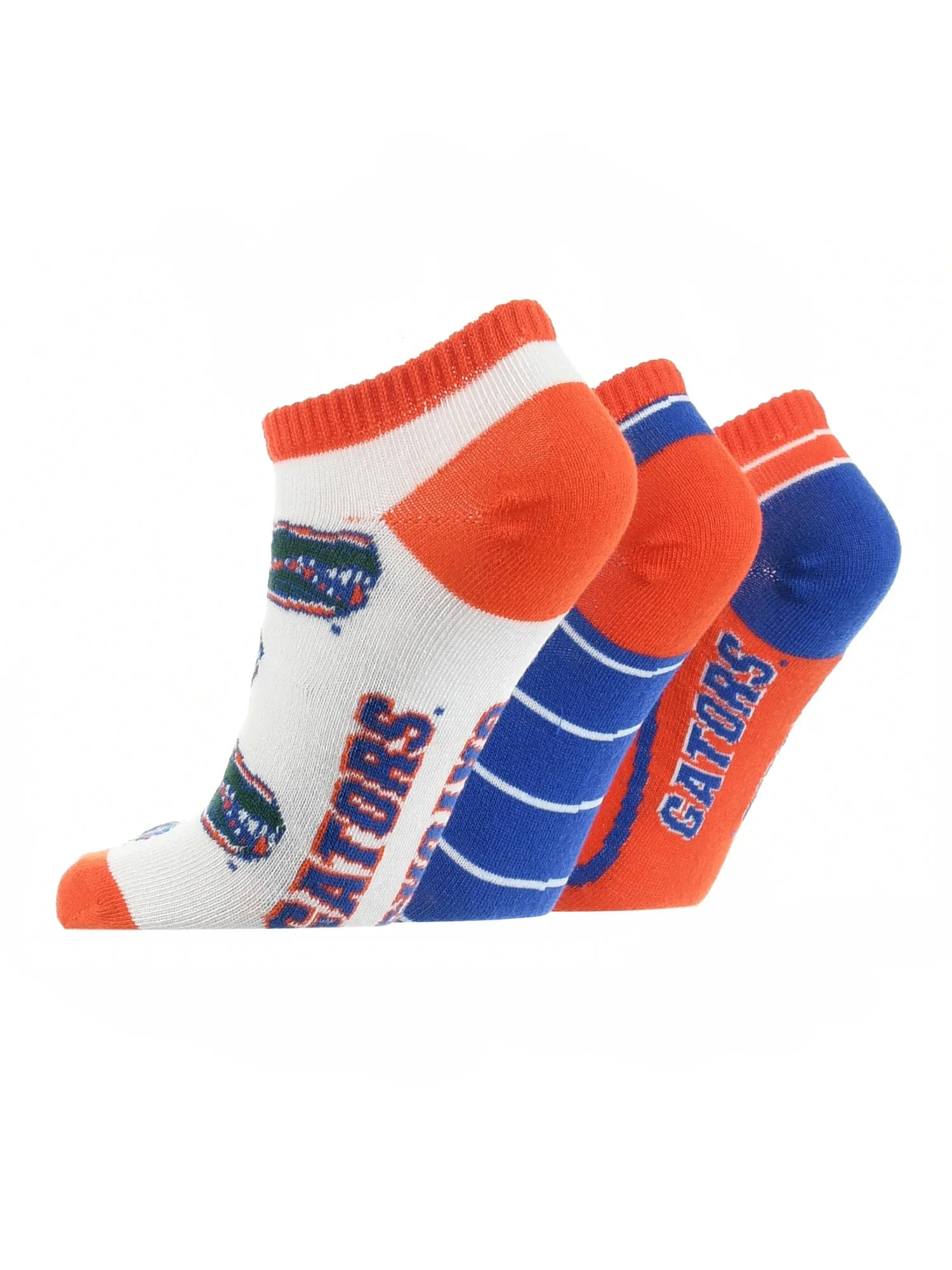 Florida Gators No Show Socks Full Field 3 Pack