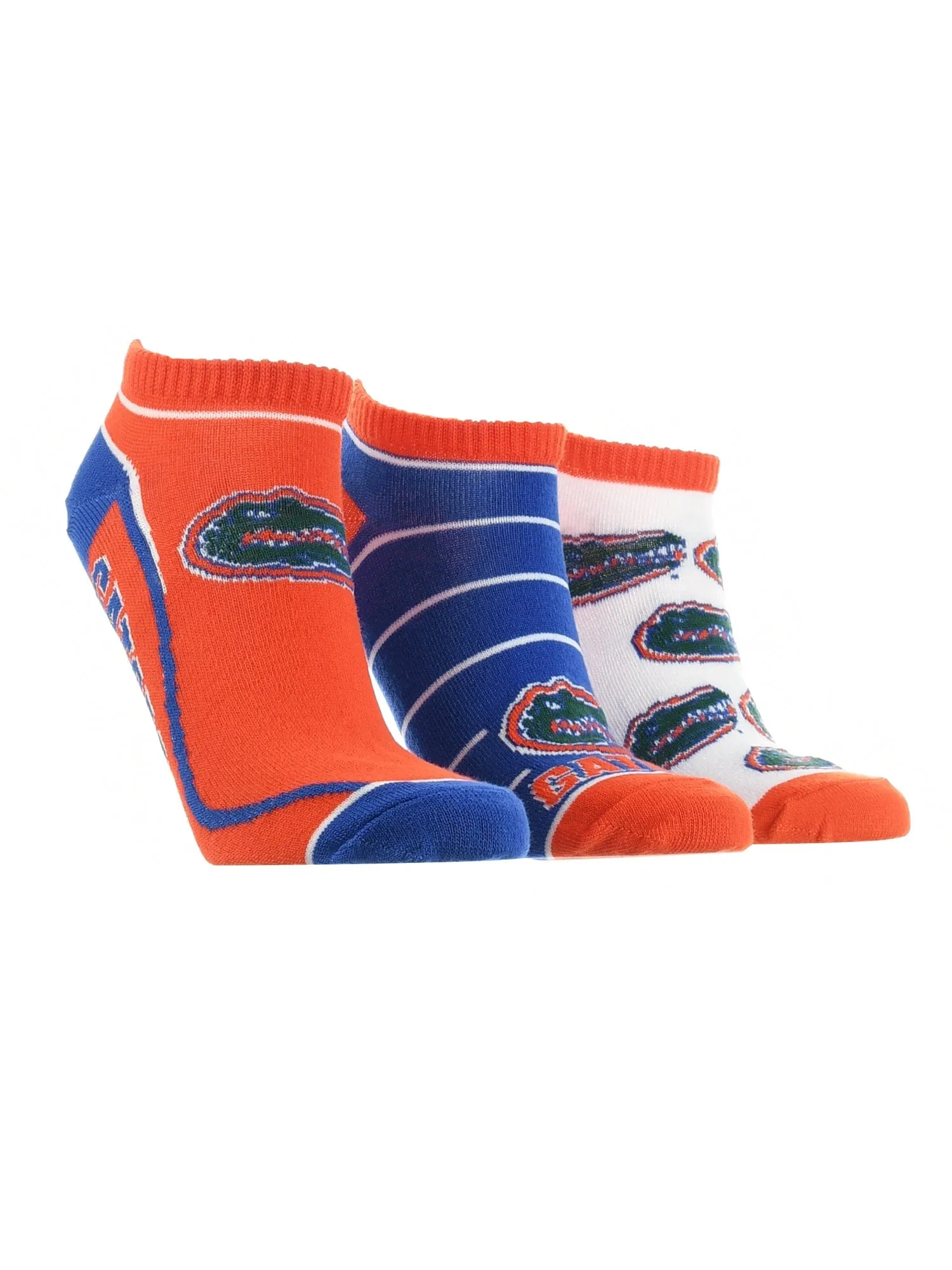 Florida Gators No Show Socks Full Field 3 Pack