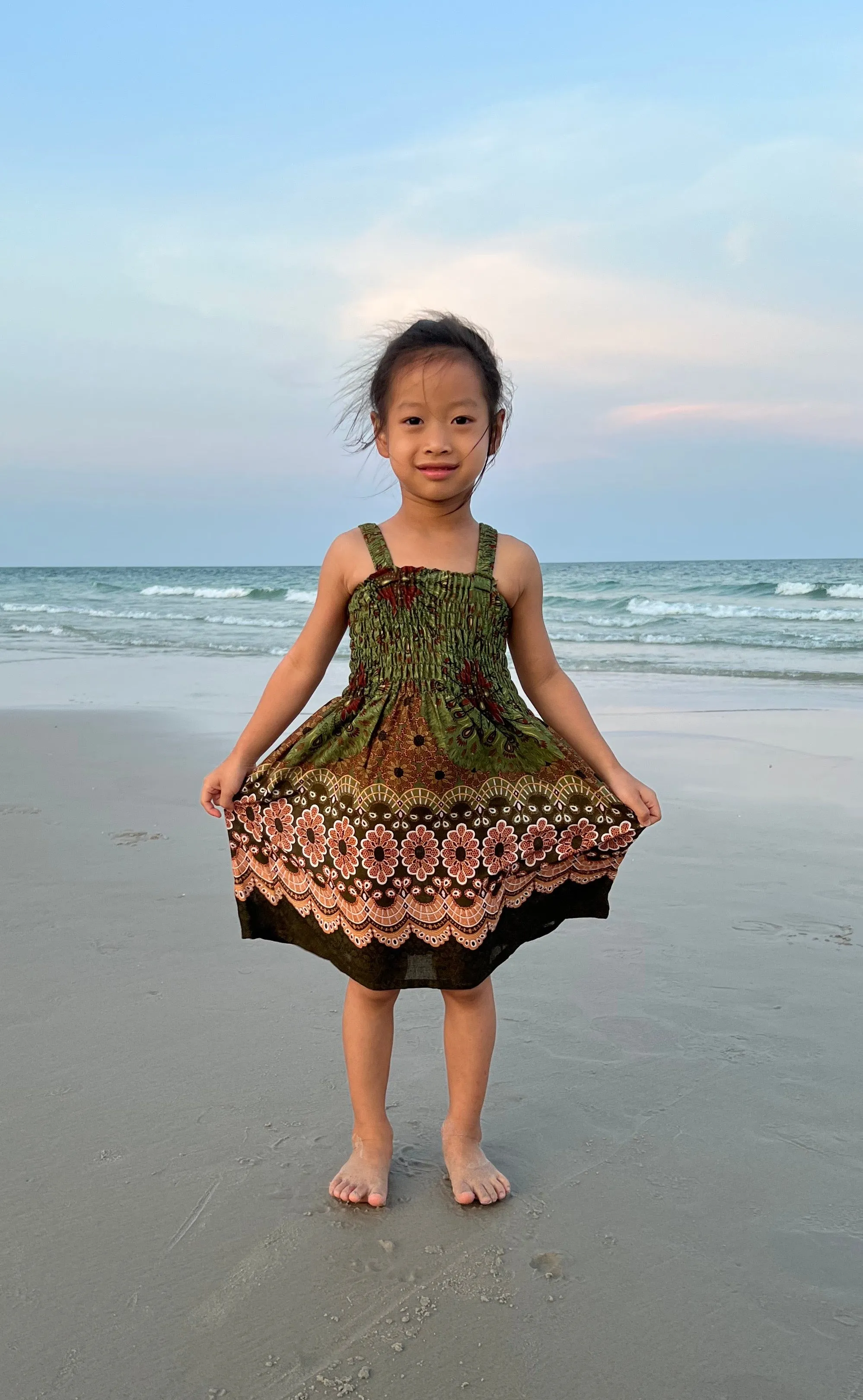 Flower Mandala Kids Summer Dress