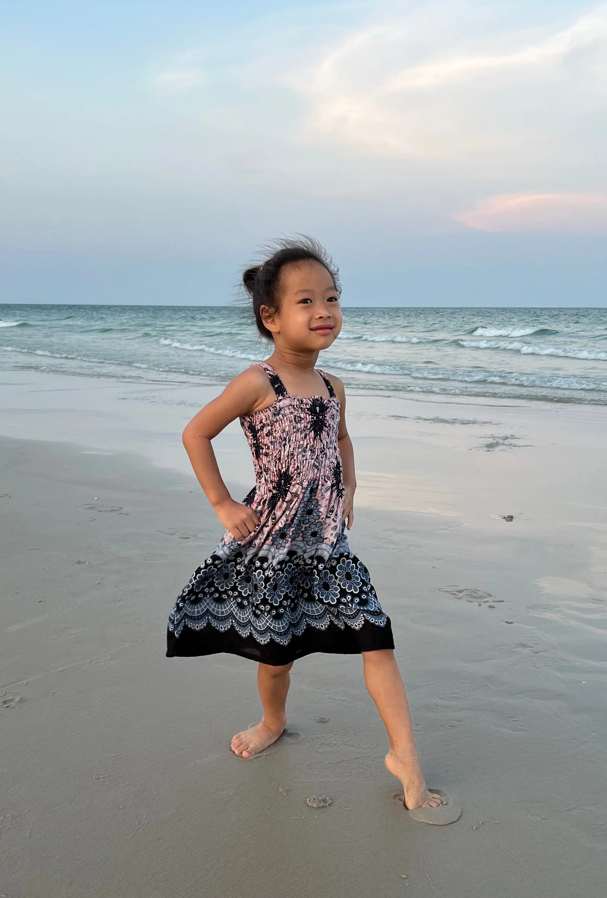 Flower Mandala Kids Summer Dress