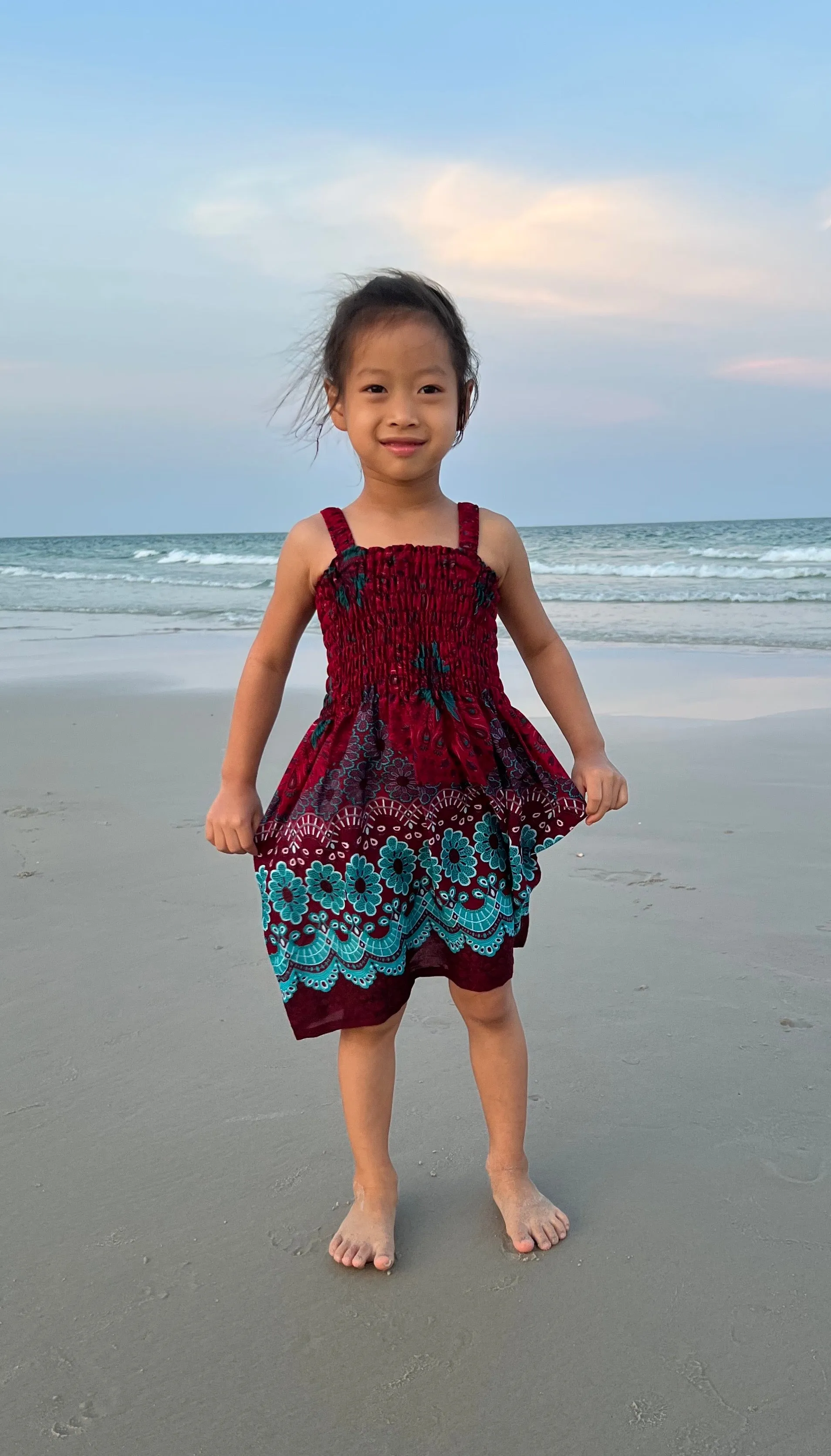 Flower Mandala Kids Summer Dress