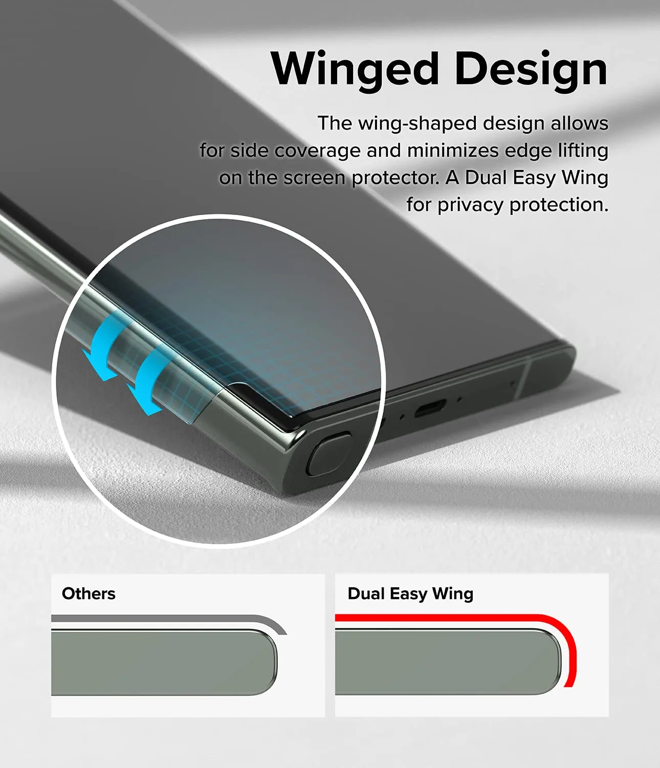 Galaxy S23 Ultra Screen Protector Film | Dual Easy Wing - 2 Pack