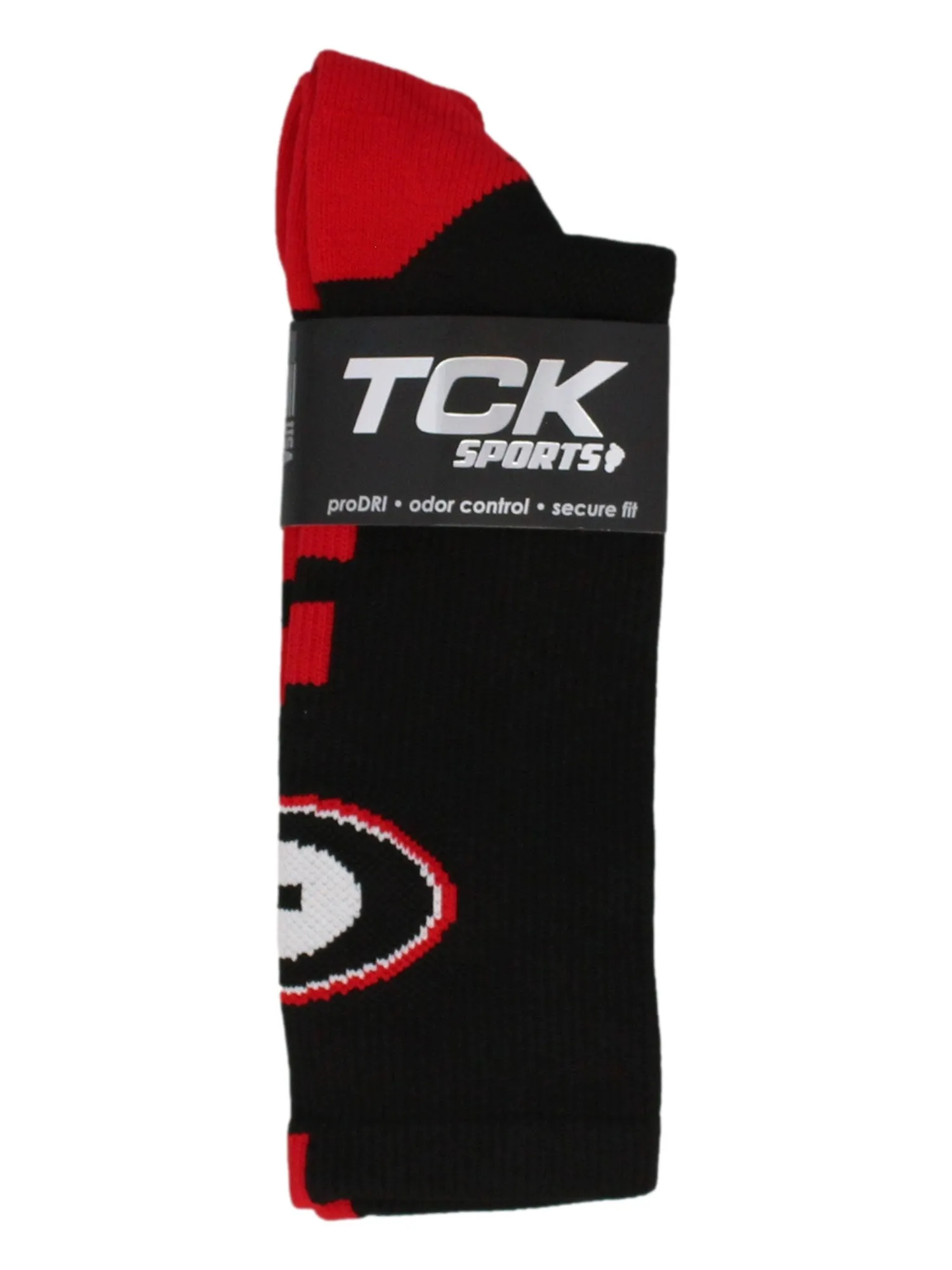 Georgia Bulldogs Baseline Crew Socks