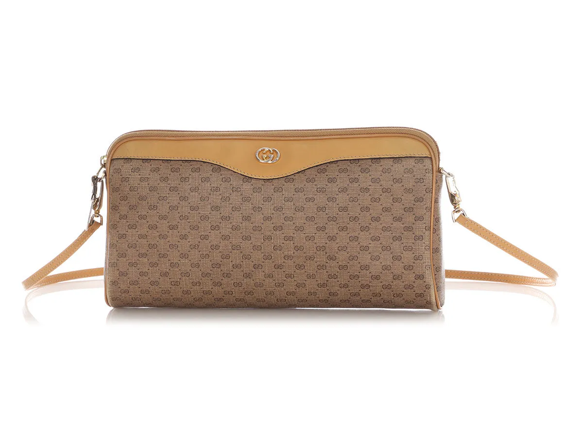 Gucci Vintage Micro GG Canvas Shoulder Bag