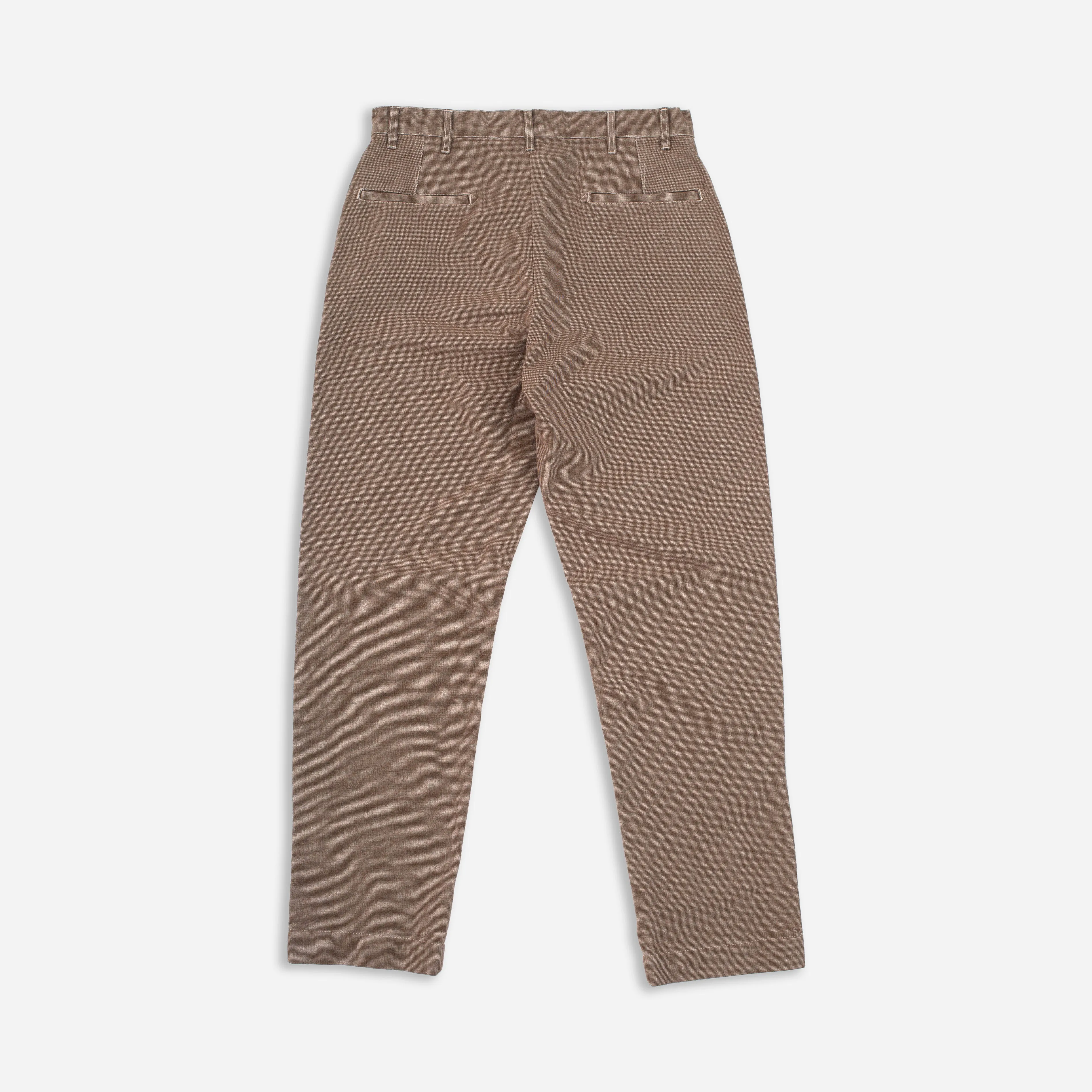 HEAVY PINPOINT CANVAS CHINO PANT - BROWN